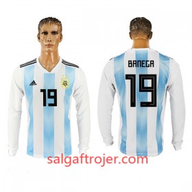 Argentina Fodboldtrøjer Banega 19 Hjemmebanesæt VM 2018 Langærmet